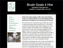 Tablet Screenshot of brushgoats4hire.com